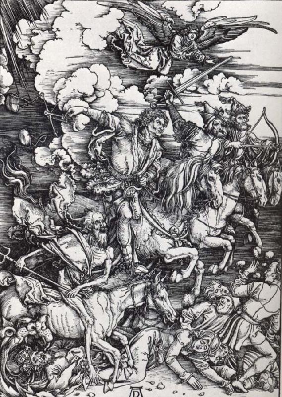 Albrecht Durer The Four horsemen of the Apocalypse Germany oil painting art